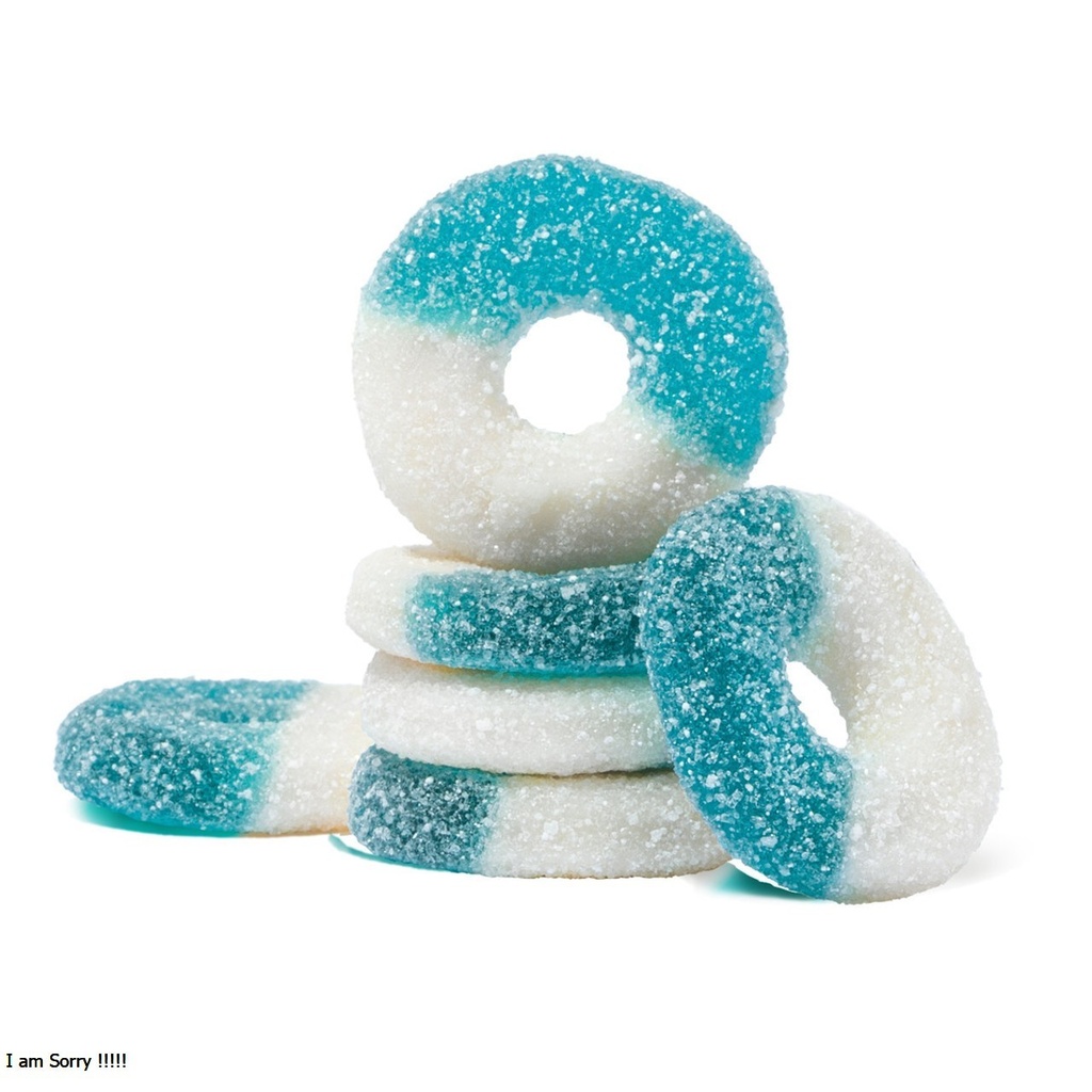 Blue Raspberry Gummi Rings